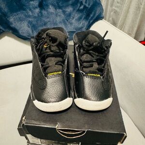 Jordan Kids Black and White Sneakers